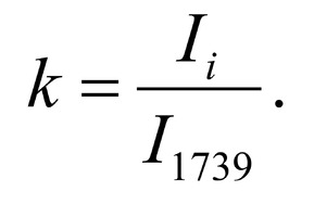 Ij is the intensity values on the wave numbers 957 cm-1 and 1069 cm-1 .