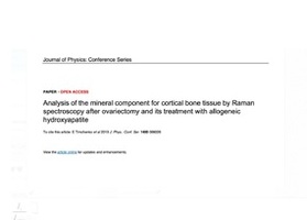 Analysis of the mineral component for cortical bone tissue by Raman spectroscopy after ovariectomy and its treatment with allogeneic hydroxyapatite